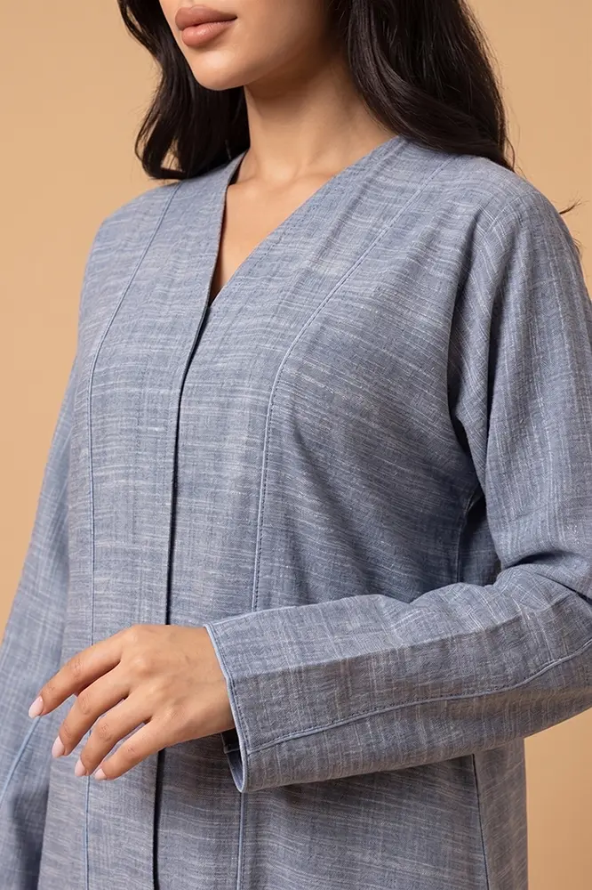 Classic Grey A-Line Abaya MG1