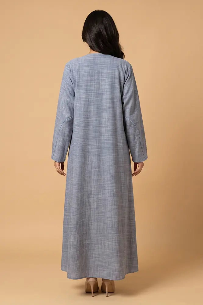 Classic Grey A-Line Abaya MG1