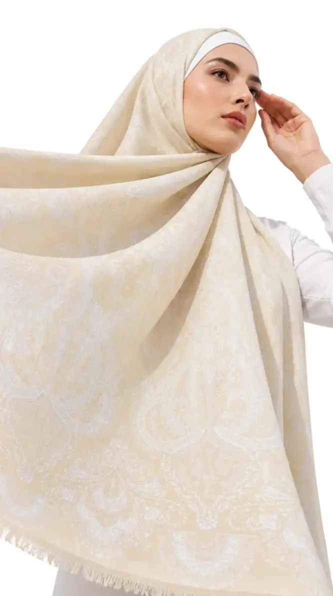Cream Patterned Shayla | TJ15