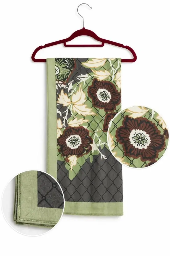 Pink & Light Olive Shayla with Brown Floral Pattern | TJ8