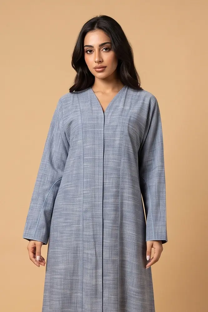 Classic Grey A-Line Abaya MG1